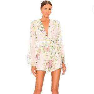Floral Wide Sleeve Daniel Romper by Sabina Musayev